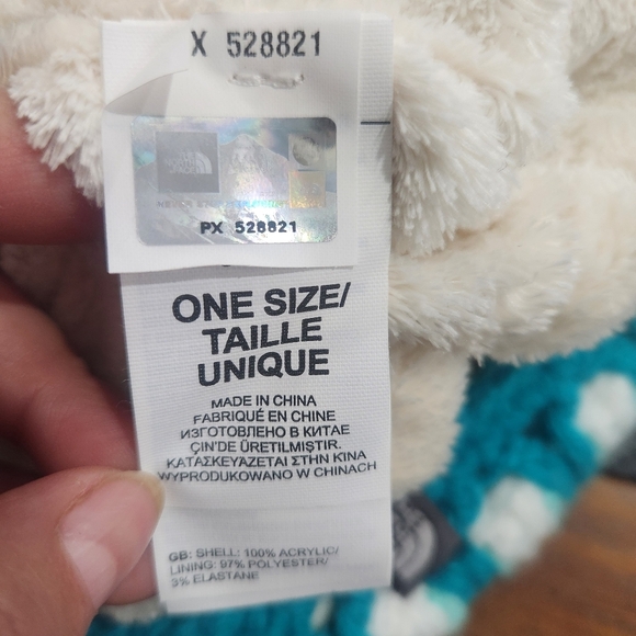 The North Face Kokomo Green Briar Hand Knit Fleece Lined Beanie Unisex One Size - Picture 5 of 6